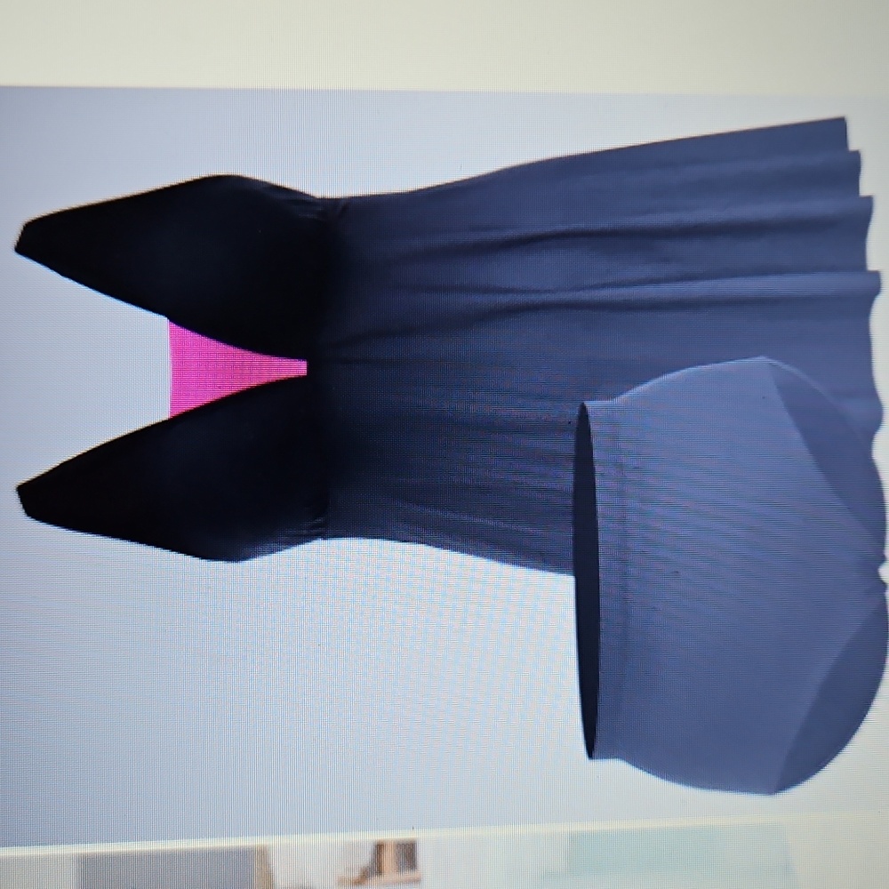 NWT V Neck Swim Dress Black and Pink Women's swim dress 6x 30